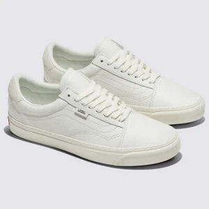 Vans Genuine Leather Old Skool Lux Skate Sneakers Shoe White VN000CZMOUN US 4-13 - Picture 1 of 5