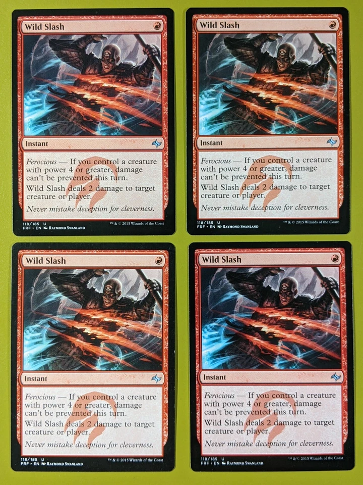 Wild Slash x4 Fate Reforged 4x Magic the Gathering MTG - Image 1 of 1