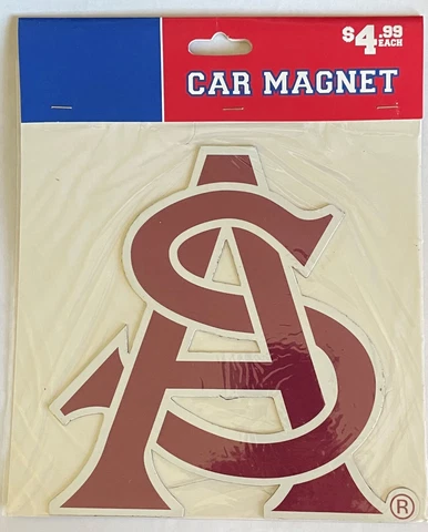 NCAA 1 Pair Arizona State Sun Devils Magnets 6 1/4" Wide x 6 1/4" High Cover