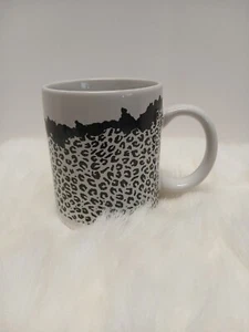  Cheetah Black And White Big Cat Animal Print Coffee Mug  - Picture 1 of 4
