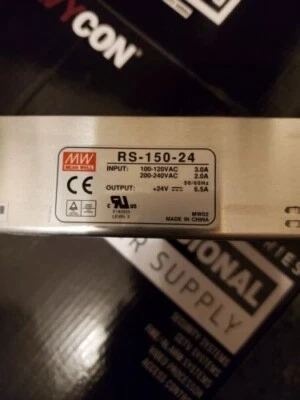 NEW MEAN WELL RS-150-24 SWITCHING Power Supply 156W SOLD BUY US SELLER