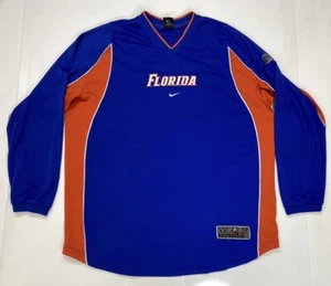 VINTAGE Nike Florida Gators Elite Center Swoosh Florida Top Men XXL Blue Orange - Picture 1 of 11