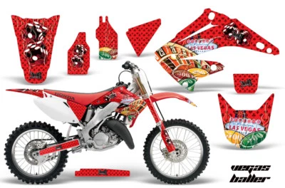 Calcomanías gráficas adhesivas Dirtbike para Honda CR125R CR250R 2002-2015 VEGASBALLER R Foto 1 de 2