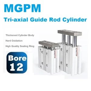 MGPM12 Tri-Axis Tri-Rod With Guide Rod Cylinder TCM/MGPM12-10-20-30-75-100-125-Z - Bild 1 von 24