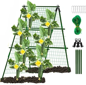 Cucumber Trellis Garden Trellis Arch Trellis, Tall Metal Trellis for Climbing Pl - Picture 1 of 12