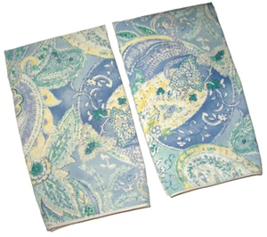 Ralph Lauren Jamaica Paisley Standard PILLOW SHAM SET pillowcase Cotton Blue - Picture 1 of 11