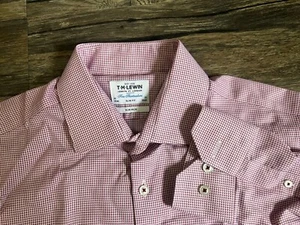 T.M. Lewin shirt Slim Fit Non Iron Size 16-33 - Picture 1 of 4