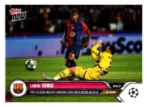 Lamine Yamal FC Barcelona Spagna 2024-25 UCL Topps NOW® - Card 134 - Foto 1 di 2