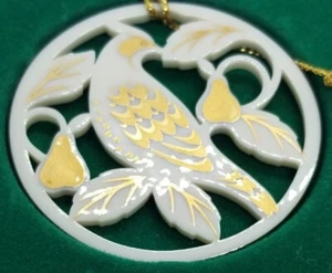 Vintage Lenox Partridge in a Pear Tree Days of Christmas Ornament - Picture 1 of 3