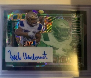 2023 Leaf Metal Football - Autographs #SM-ZC1 Rookie Zach Charbonnet 1/4!!! 