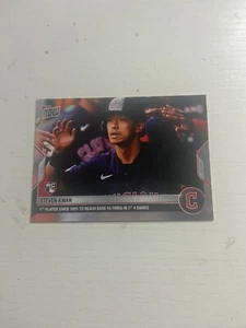 2022 Topps Now - #33 Steven Kwan (RC) - Picture 1 of 2