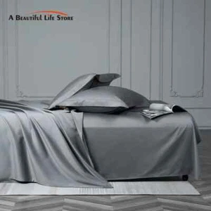 Egyptian Cotton Duvet Cover Set Bed Sheet Fitted Sheet Pillowcases Bedding Set - Picture 1 of 34