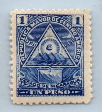 1898 NICARAGUA Stamp - Coat of Arms, 1P SC#107 C94B Cover