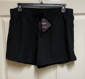 AVA & VIV Shorts Women's Black Size 14W Elastic Waistband With Drawstring NWT - Picture 1 of 5