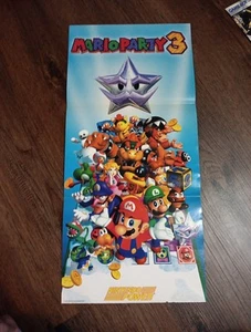 RARE Vintage Nintendo Power Mario Party 3 Poster 2001 - Picture 1 of 6