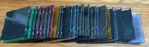 37x Slim Jewel Case Mixed Color Single CD DVD Disc Storage Box - FREE SHIP - Afbeelding 1 van 1