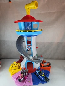 Paw Patrol Tower Mighty Pups Original Lookout, Sounds, Lights, Trucks, Pups - Picture 1 of 16