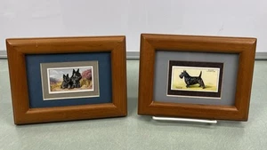 Vintage Scottish Terrier Dog Wills’s Cigarette Tobacco Card Framed Fetco Lot - Picture 1 of 6