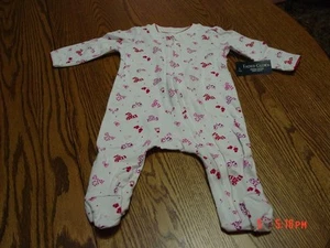 Infant Girls Christmas Theme Footed Playsuit by Faded Glory - Picture 1 of 3