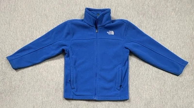 The North Face Fleece Jacket Boys Medium 10/12 Blue Full Zip ZIp Pockets - Image 1 of 4