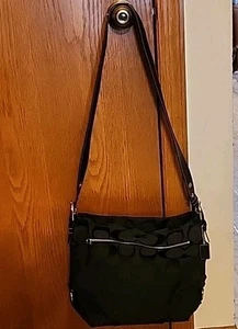 Coach große Signature Damen Tasche schwarz, Canvas. - Bild 1 von 19