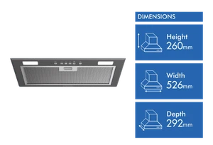 Westinghouse 52cm Integrated Fixed Rangehood WRI525BC - Picture 1 of 6