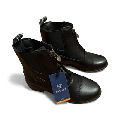 Botas Ariat Kids Devon IV Paddock Negras EE. UU. 1 UE 32 Cremallera 4LR NUEVAS CON ETIQUETAS Foto 1 de 4