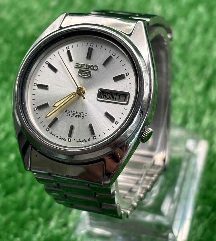 Vintage Seiko 5 Automatic || White Dial || Men's Vintage Watch || - Image 1 of 4
