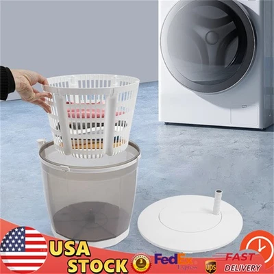 2 in 1 Hand Operated Washing Machine Spin Dryer Manual Clothes Washer For Travel - Image 1 of 4