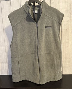 Columbia Hombres XXL Gris Polar Chaleco Otoño Capas Chaqueta - Imagen 1 de 6
