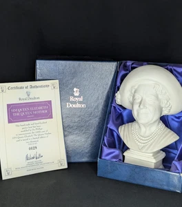 Busto Royal Doulton Parian Reina Isabel La Reina Madre HN4340 #628/2000 - Imagen 1 de 10
