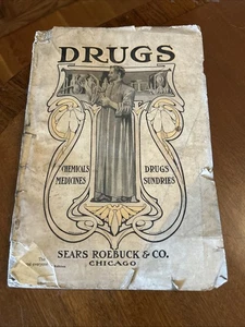 Original 1902 Sears and Roebuck Katalog von Drogen Chemikalien Medikamente Kleinigkeiten - Bild 1 von 8