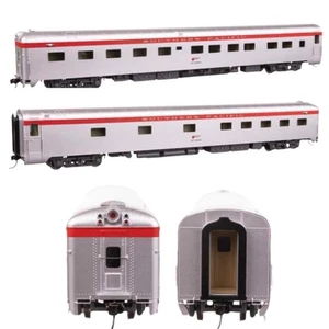 Walthers 18929 85' PS Blunt End 10-6 Sleeper SP #9053 Stainless w/Red Str Unlit - Picture 1 of 4