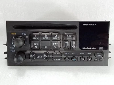 2000-2002 GMC Yukon Chevy Tahoe AM-FM CD Player IC 1007 D OEM Delco 15071233 - Image 1 of 4