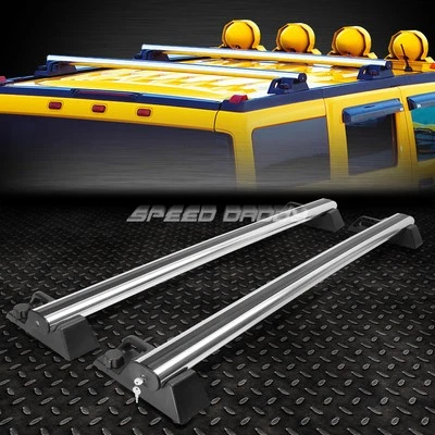 PARA 03-09 HUMMER H2 SUV/CAMIÓN ALUMINIO ESTILO OE BARRA TRANSVERSAL SUPERIOR DE RIEL/BLOQUEO Foto 1 de 4