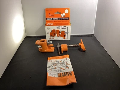 Pônei vintage nº 52 braçadeiras para tubos para ferramentas de carpintaria tubo preto de 1/2 polegada - Imagem 1 de 4