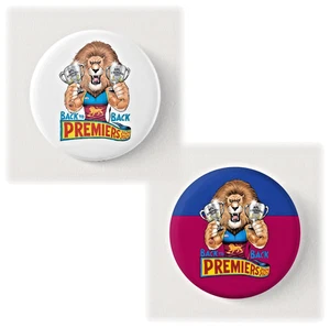 BRISBANE LIONS AFL 2025 Grand Final Premiership Badge Button 57mm football footy - Picture 1 of 21