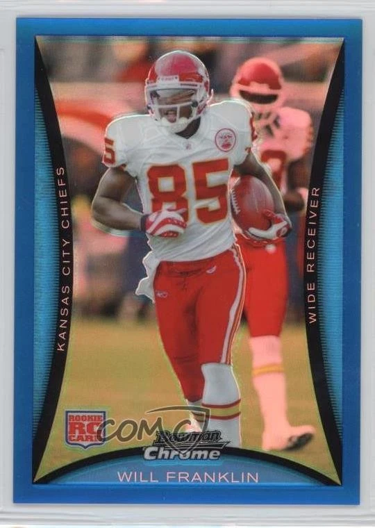 2008 Bowman Chrome Blue Refractor /150 Will Franklin #BC21 Rookie RC - Image 1 of 2