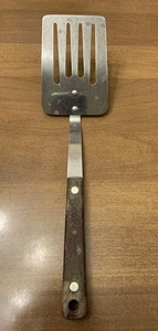 Vintage Ekco Feuerstein Vanadium Schlitz 10,5" Spatel Edelstahl Flipper Wender LESEN - Bild 1 von 7