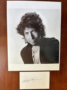 3x5 Card With Pristine Early Signature of Singer/Songwriter Bob Dylan With COA  - Picture 1 of 6