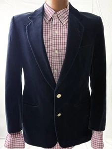 TIGER OF SWEDEN JUSTIN DARK BLUE VELVET MEN'S SPORTS COAT SIZE 38/MEDIUMTALL - Picture 1 of 18