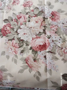Ralph Lauren Fabric 2.5 yards x 54in Width Floral Soft Pale Yellow-Cotton - Picture 1 of 10