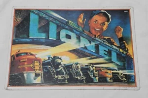 1993 Metal Lionel Trains Engines Boy 1952 Catalog cover tin sign. 16" x 12" - Picture 1 of 1