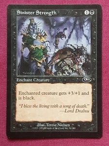 Magic The Gathering PLANESHIFT SINISTER STRENG tarjeta negra Magic The Gathering - Imagen 1 de 2