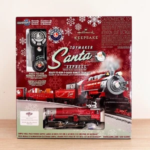 NEW Hallmark Keepsake TOYMAKER SANTA EXPRESS Lionel Train Set 2015 Christmas - Picture 1 of 8
