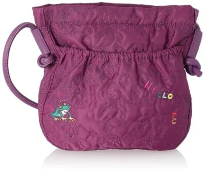 Bolso de Hombro Tsumori Chisato Mini Bordado Animal del Bosque 50780-06 Púrpura Foto 1 de 4