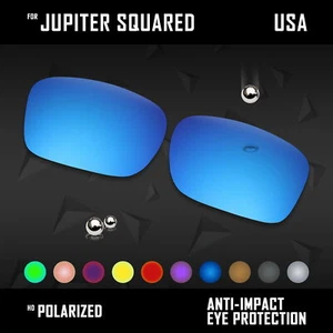 Anti Scratch Polarized Replacement Lenses for-Oakley Jupiter Squared OO9135 Opt - Picture 1 of 33