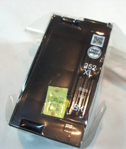 Epson 252XL Black Ink Cartridge Genuine OEM New In Sealed Plastic - Picture 1 of 2