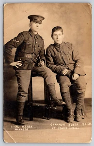 Postcard RPPC L. Cpl. Weisz Manager Champion Boxer of Jewish Legion Ben Rutstein - Picture 1 of 2
