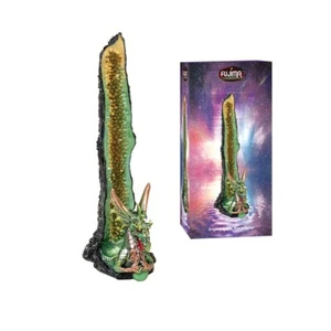 Green Dragon Geode Räuchergefäß Halter Ständer Turm Polystone - Bild 1 von 5